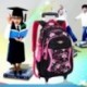 Isuper Mochilas Infantiles Mochila Escolar para niña con Bolsa de niña Escolar en Silla de Ruedas para Escuela de Camping de 