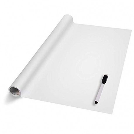 Pizarra blanca adhesiva impermeable, fácil de escribir y borrar, papel de  borrado en seco, adhesivo de pared, autoadhesivo, pizarra blanca, papel