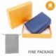 RFID Crédito Tarjetero, Monedero Multifuncional de con Cremallera para Mujer Hombre, Caja de Regalo Azul Oscuro 