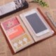 Cuaderno de Viaje Estilo Vintage Típico Dario Agenda con Funda de Cuero Sintético para Apuntar Día a Día marrón 