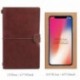 Cuaderno de Viaje Estilo Vintage Típico Dario Agenda con Funda de Cuero Sintético para Apuntar Día a Día marrón 
