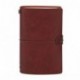Cuaderno de Viaje Estilo Vintage Típico Dario Agenda con Funda de Cuero Sintético para Apuntar Día a Día marrón 