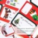 Adhesivo de Navidad Adhesivo Etiqueta de Regalo Amosfun Santa Muñeco de Nieve Árbol de Navidad Ciervo Festival de Navidad Cum