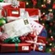 Adhesivo de Navidad Adhesivo Etiqueta de Regalo Amosfun Santa Muñeco de Nieve Árbol de Navidad Ciervo Festival de Navidad Cum