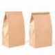 60 pcs Bolsas de Papel Kraft con Base, Rymall Bolsas de Papel Kraft para Alimentos Ideal para Bolsas de Regalo, Bolsas de Fie