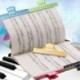 Geshiglobal - Carpeta de notas de piano con clip para música, archivador de papelería, herramienta instrumental, verde