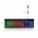 EMPIRE GAMING Teclado de PC Empire K300 QWERTY– 105 Teclas Semi-mecánicas con 19 Teclas Anti-gosthing 12 accesos directos Mul