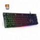 EMPIRE GAMING Teclado de PC Empire K300 QWERTY– 105 Teclas Semi-mecánicas con 19 Teclas Anti-gosthing 12 accesos directos Mul