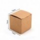 RUBY-50 Caja kraft de boda regalo Rústico Cajas Papel Kraft, para Guardar Bombones 7.6cmx7.6cmx7.6cm 7,6cmx 7,6cmx 