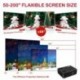 Proyectores, WiMiUS P18 4000 Lúmenes 5.8" LCD Proyector de Video con 200" Pantalla, Soporta Full HD 1080P, Contraste 4000:1, 