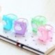 JUNGEN Sacapuntas de Doble Agujero con Depósito Kawaii Cartoon Diseño de Cerdo para Escuela, Colores surtidos, 1 unidad