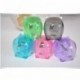 JUNGEN Sacapuntas de Doble Agujero con Depósito Kawaii Cartoon Diseño de Cerdo para Escuela, Colores surtidos, 1 unidad