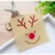 Emorias 100 Pcs Alce de Navidad Papel de Caramelo Galletas Bolsa de Celofán Lindo Decoración Caja de Regalo Adhesivo