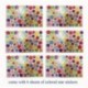 Mini Sobres, 120 piezas 4.65 x 3.1 pulgadas Multicolor Pequeño Sobre Adorables y Lindos con Pegatinas Estrellas de Tamaño Múl