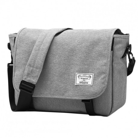 sacport @ Delegate Bolso Bandolera Lona Bolsa Mensajero 14" Maletin Portatil Ordenador para Hombre Deportes Trabajo Casual Vi