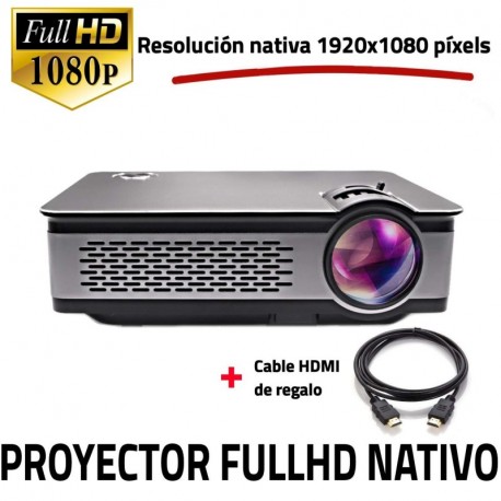 Proyector Full HD Nativo 1080P, UNICVIEW FHD900 Última Versión 2018, Proyectores Maxima luminosidad Portátil LED Cine en casa