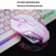 Guanwen Juego de Teclado y Mouse para Juegos, con Cable USB Retroiluminación de Arco Iris Teclado ergonómico Multimedia + 320