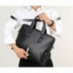 DCRYWRX Abogados De Cartera De Negocios De Cuero De PU Bolso De Mensajero para 14" Laptop Bolso Gran Capacidad Informal Bolso