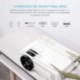 Proyector Crosstour Mini LED, de Cine en casa Full HD 1080P Lampara con 55.000 Horas de Uso, Compatible con HDMI/USB/Tarjeta 