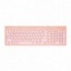 Ouken Teclado USB con Cable, cómodo Teclado de Chocolate Tranquilo, Durable Ultra-Delgado Teclado de Ordenador con Cable para