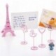 Chytaii Pinza Soporte para Fotografías Tarjetas Notas EtiquetasTarjeta Memo Foto de Mesa Base de Metal y Pinza de Acero Inoxi