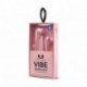 Fresh ‘n Rebel Vibe - Auriculares Bluetooth inalámbricos, Color Rosa Cupcake 