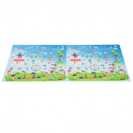 HOMCOM Alfombra Puzle Niños Colchoneta Suave 2.88㎡ Juego Rompecabezas para Niños 8pcs Figuras Letras Números Espuma EVA