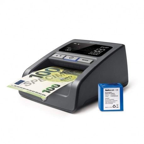 Safescan 155-SX - Detector de billetes falsos con batería recargable incluido