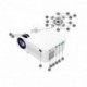 beautygoods Proyector LED portátil Soporte HD 1080P Mini proyector Proyector de Video LED 4000 lúmenes HD 1080P con teléfono 