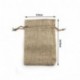 RUBY- 100 Bolsa de Yute Bolsitas de Tela Saco Bolsas para Joyas Yute Beige 