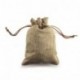 RUBY- 100 Bolsa de Yute Bolsitas de Tela Saco Bolsas para Joyas Yute Beige 