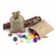 RUBY- 100 Bolsa de Yute Bolsitas de Tela Saco Bolsas para Joyas Yute Beige 