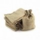 RUBY- 100 Bolsa de Yute Bolsitas de Tela Saco Bolsas para Joyas Yute Beige 