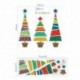 Ruikey Etiqueta de la Pared del árbol de Navidad Vinilo Pegatinas Decorativas etiqueta de la ventana de navidad Arbol de Navi