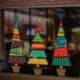 Ruikey Etiqueta de la Pared del árbol de Navidad Vinilo Pegatinas Decorativas etiqueta de la ventana de navidad Arbol de Navi