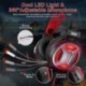 ELEGIANT Auriculares Gaming, Cascos Gaming PS4 con Micrófono 4D Sonido Estéreo Bass LED para PC PS4 Pro Xbox PS3 Ordenador Po