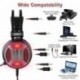 ELEGIANT Auriculares Gaming, Cascos Gaming PS4 con Micrófono 4D Sonido Estéreo Bass LED para PC PS4 Pro Xbox PS3 Ordenador Po