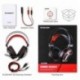 ELEGIANT Auriculares Gaming, Cascos Gaming PS4 con Micrófono 4D Sonido Estéreo Bass LED para PC PS4 Pro Xbox PS3 Ordenador Po