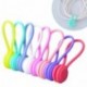 Ninonly Juego de 8 Clips Magnéticos para Cable de Auriculares Multifuncionales de Silicona Suave para Colgar llaves, Cierre d