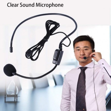 En Primer Lugar microfono Vocal del micrófono Auricular con Cable para Voz del Altavoz del Amplificador con el Jack DE 3,5 mm