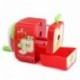 Sacapuntas de la manivela manual de la forma de Apple Escuela de papelería regalo de los niños