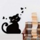 Vinilo Amor gato dibujos animados pizarra pegatinas Kids Room Classroom impermeable extraíble decoración del hogar pegatinas 