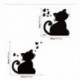Vinilo Amor gato dibujos animados pizarra pegatinas Kids Room Classroom impermeable extraíble decoración del hogar pegatinas 