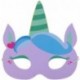 com-four® 12x Máscaras de unicornio para niños de diferentes colores [selección varía], máscaras para cumpleaños y fiestas te