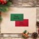 100 Piezas de Sobre de Tarjeta de Adjunto de Navidad Mini Sobre de Tarjeta de Regalo, 2,5 por 4,5 Pulgadas, Rojo y Verde