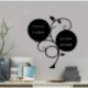 Hjcmhjc Pizarra Pizarra Pegatinas Extraíbles Vinilo Dibujar Decoración Calcomanías Murales Arte Pizarra Etiqueta De La Pared 