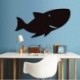 Aniaml Dolphin Whale pegatinas de pared Pizarra Etiqueta de la decoración del hogar Kids Room cocina pizarra pizarra vinilo p