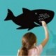 Aniaml Dolphin Whale pegatinas de pared Pizarra Etiqueta de la decoración del hogar Kids Room cocina pizarra pizarra vinilo p