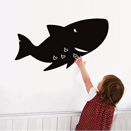 Aniaml Dolphin Whale pegatinas de pared Pizarra Etiqueta de la decoración del hogar Kids Room cocina pizarra pizarra vinilo p