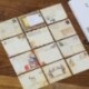 Aofocy Juego de 12 sobres de correo aéreo de estilo europeo mini/pequeño estilo vintage para tarjetas de felicitación